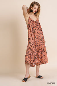 Salmon Polk A Dot Romper