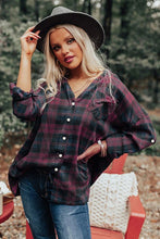 Load image into Gallery viewer, Pre-Order Loose Fit Boyfriend Style Plaid Shirt