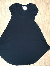 Load image into Gallery viewer, Black Deep V-Neck Tunic / Dress