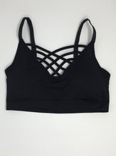 Load image into Gallery viewer, Black Criss-Cross Bralette