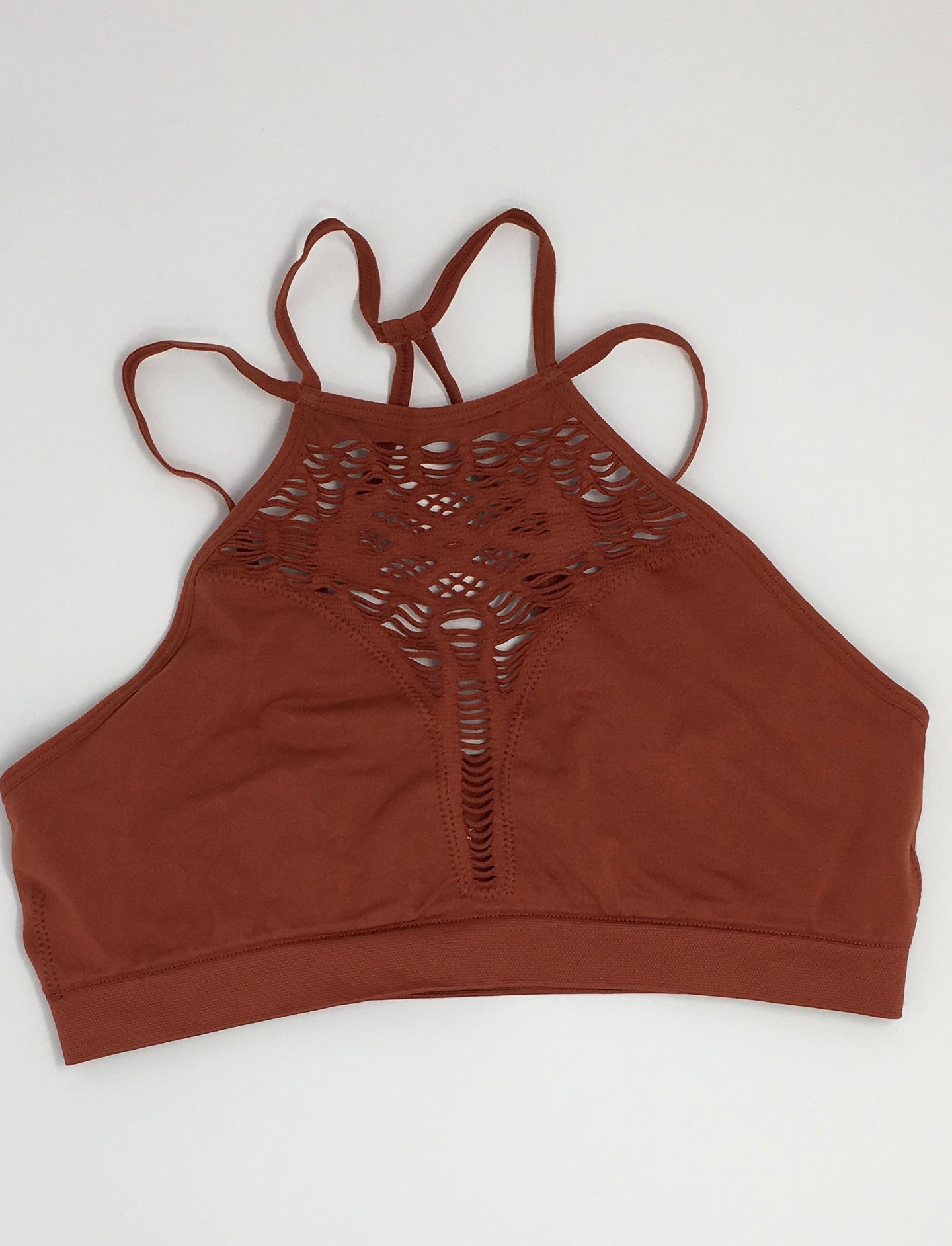 Burnt Orange High Neck Bralette