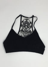 Load image into Gallery viewer, Black Tattoo Bralette