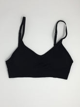 Load image into Gallery viewer, Black T-Shirt Bralette w/ Hooks