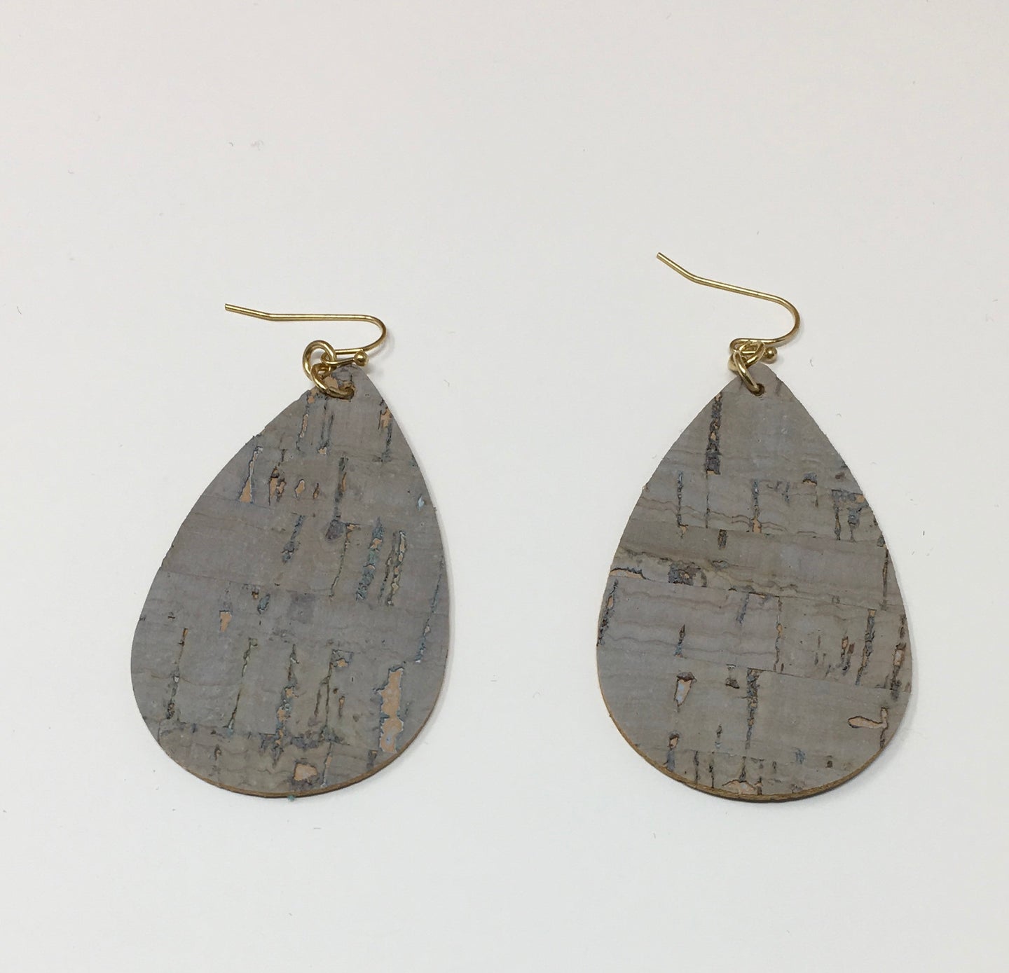 Blue/Grey Cork Earrings