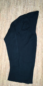 Black Front Pocket Long Sleeve Tunic Material Cardigan