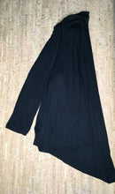 Load image into Gallery viewer, Black Long Sleeve Tunic Material Short Cardigan