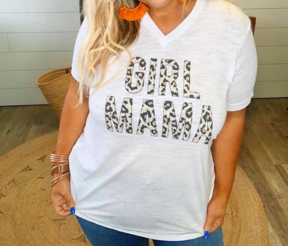 Leopard Girl Mama T-Shirt