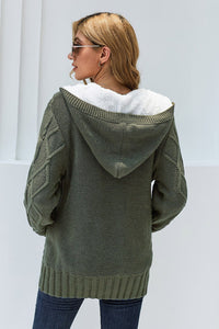 Pre-Order Cable Knit Cardigan/Jacket w/Fleece Lining