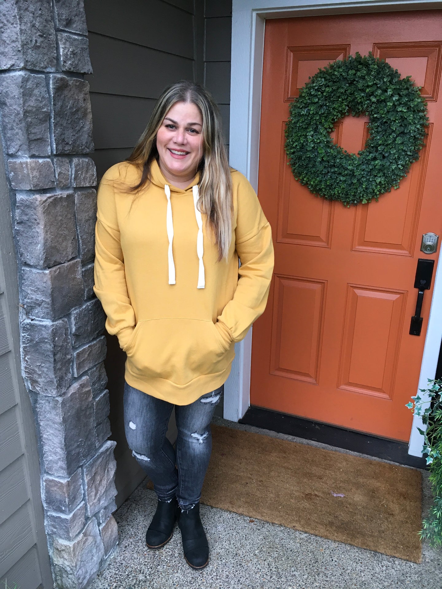 Yellow Hoodie Sweatshirt