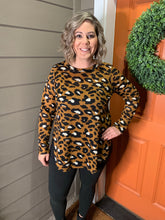 Load image into Gallery viewer, Camel Leopard Print Thermal Top