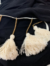 Load image into Gallery viewer, Black Swim Cover Up w/Tassel Back