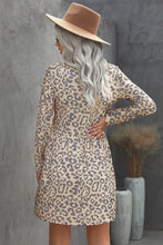 Load image into Gallery viewer, Pre-Order Long Sleeve Leopard Print Mini Dress