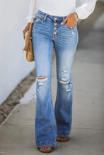 Load image into Gallery viewer, Pre-Order Boot Cut Distressed Jeans