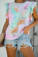 Load image into Gallery viewer, Pre-Order Tie Dye Ruffle T-Shirt