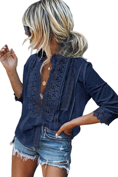 Sweet Mary Crochet Lace Top