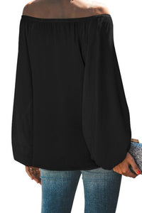 Pre Order  off the Shoulder Balloon Sleeve Top