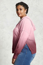 Load image into Gallery viewer, Pre-Order Plus Size Ombre Zip Up Hoodie