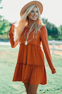 Orange Tiered Tunic/Dress