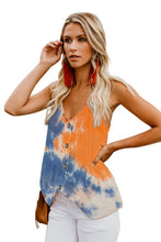 Load image into Gallery viewer, Tie Dye Spaghetti Strap Buttoned Tank Top