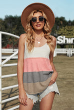 Load image into Gallery viewer, Pre-Order Color Block Knit Tank Top