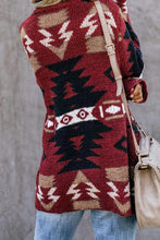 Load image into Gallery viewer, Red Aztec Cardigan