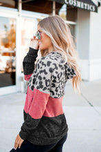 Load image into Gallery viewer, Pre-Order Leopard Color Block Hoodies