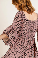 Load image into Gallery viewer, Rose Dalmatian Print Dress