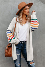 Load image into Gallery viewer, Striped Sleeve Cardigan
