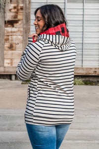 Classic Striped Hoodie with Pocket