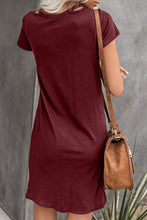 Load image into Gallery viewer, Pre-Order Wine Twist Dress