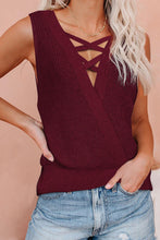 Load image into Gallery viewer, Criss Cross Reversible Knit Tank Top