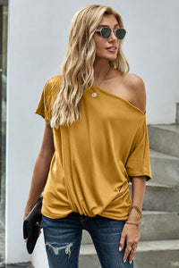Pre-Order Casual Loos Fitting top with front twist