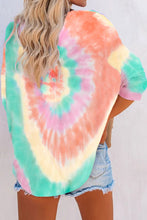 Load image into Gallery viewer, Pre-Order V-Neck Thermal Tie Dye Top